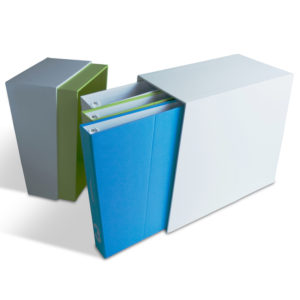 presentation box, premium box Sydney, slip case, custom made bespoke magnet folder gift box, ring binder, menu cover, plastic polypropylene ring binder, metal edge box
