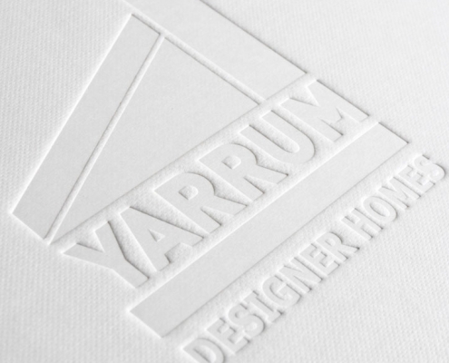 Yarrum Designer Homes blind deboss