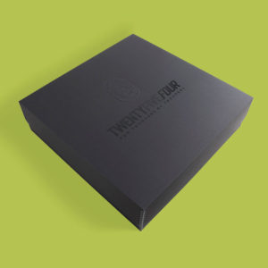 Bespoke luxury branded promotional presentation boxes, magnetic boxes, document covers & metal edge boxes. Designed and built by Trusty Boxes, Sydney, Australia.