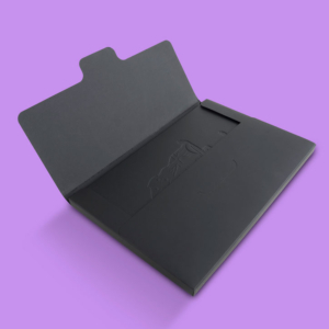 Bespoke luxury branded promotional presentation boxes, magnetic boxes, document covers & metal edge boxes. Designed and built by Trusty Boxes, Sydney, Australia.