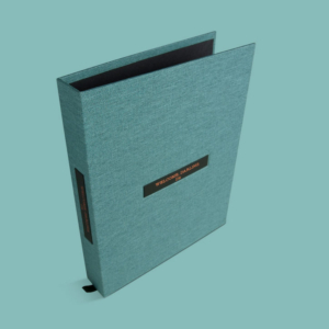 Custom made luxury branded product folders, magnetic closure boxes, luxury gift boxes, real estate settlement boxes. Designed and built by Trusty Boxes, Sydney, Australia.