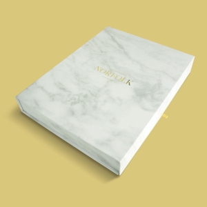 Kurraba Point Property Settlement Presentation Bespoke luxury branded promotional presentation gift boxes, magnetic closure boxes, luxury gift boxes, document covers & metal edge boxes. Designed and built by Trusty Boxes, Sydney, Australia.