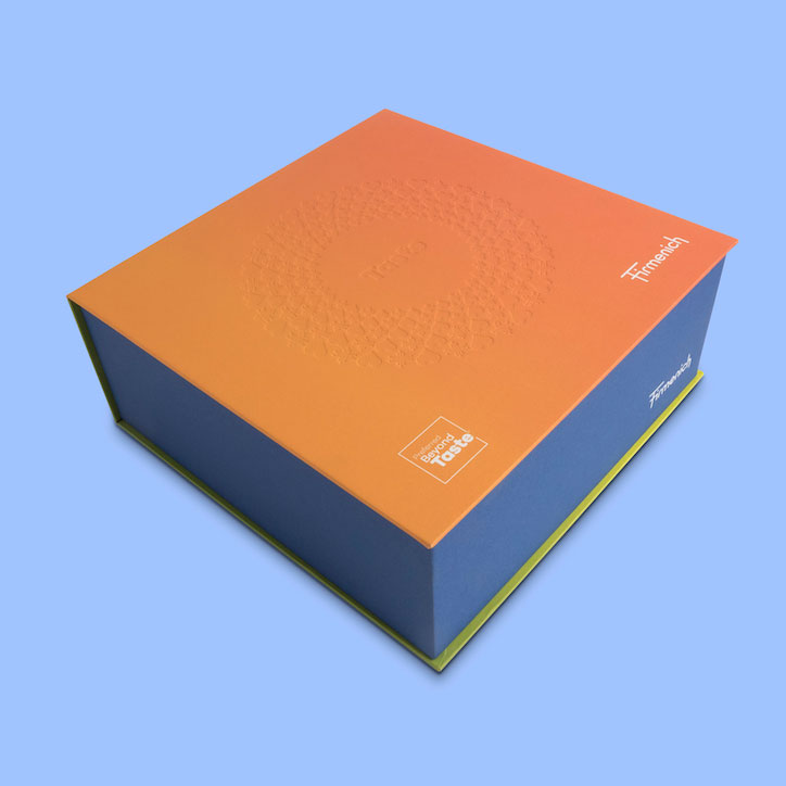 Firmenich Taste product presentation box