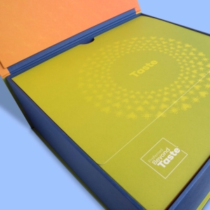 Firmenich Taste product presentation box